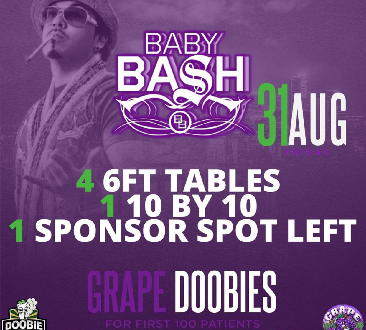 Baby Bash Live at the Doobie Sesh This Friday!
